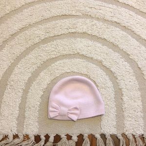 Jacadi newborn baby girl hat with bow